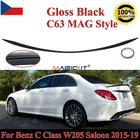 Спойлер MagicKit для 4 дверей MERCEDES BENZ C Class W205 2015-2019, глянцевый черный