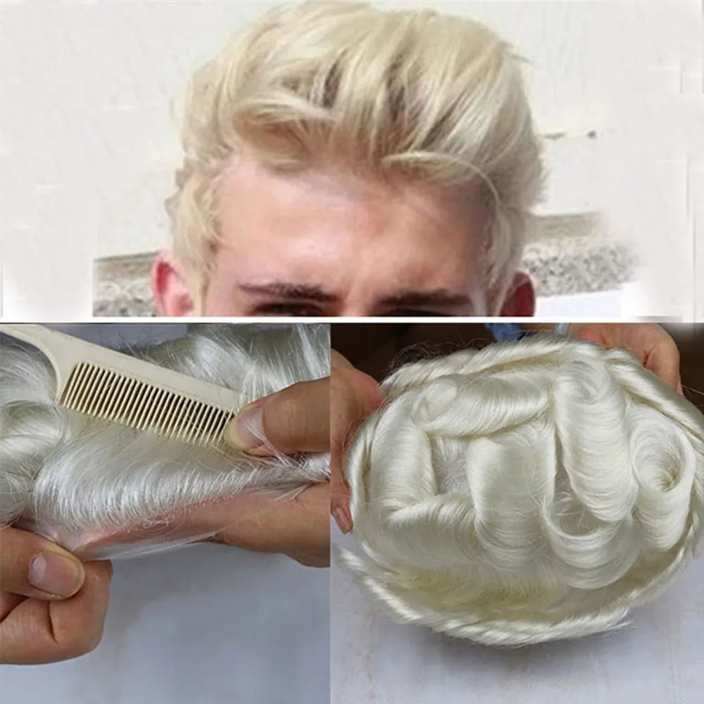 

Парик мужской из 613 натуральных волос, 30 мм, 8x10 дюймов, 60 #