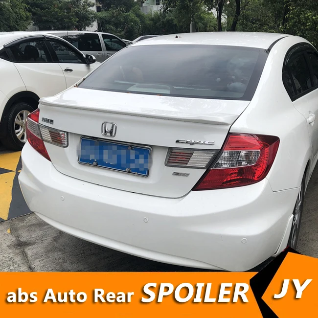 Спойлер для HONDA Civic 2012 2014 спойлер civic высокого качества из ABS материала заднее