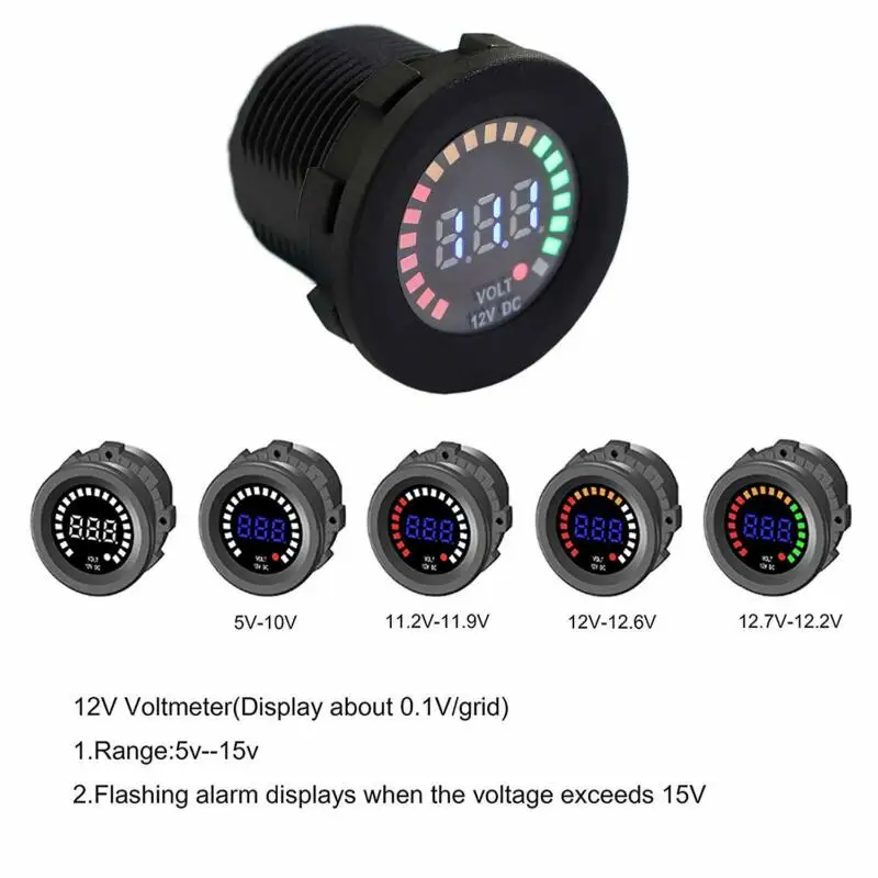 

LED LED Panel Voltmeter Panel Digital Voltage Volt Voltmeter Motorcycle