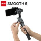ZHIYUN Smooth 5 шарнирный 3-осевой Ручной Стабилизатор Gimbals для iPhone 13 PROSamsungHuaweiXiaomi
