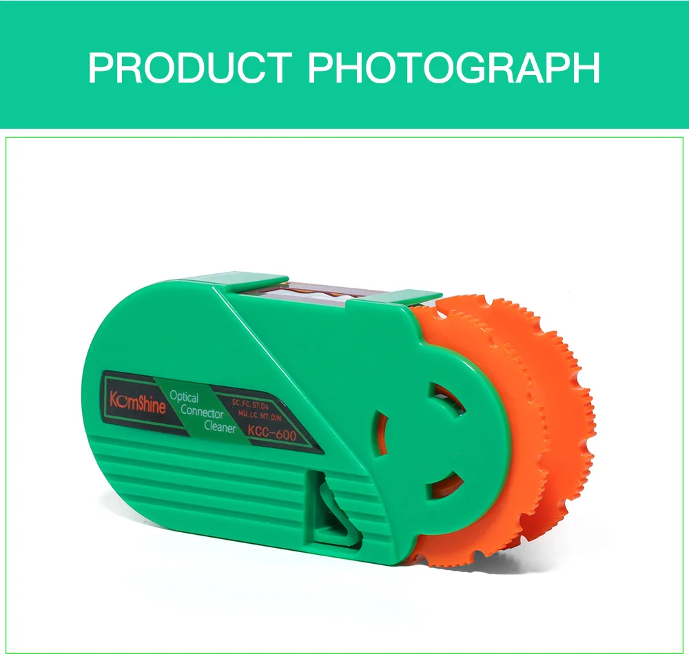 

Optical Fiber Connector Cleaner KCC-55 Fiber Conector Cleaning Box Cassette 500 Times Cassette Cleaner