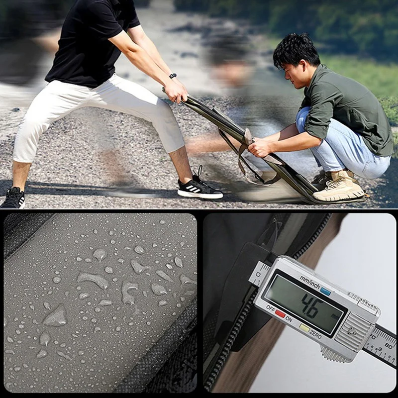 

125/130cm 4 Layer Portable Fishing Bag Oxford Cloth Folding Fishing Rod Reel Bag Fishing Tackle Storage Bags Travel Carry Case