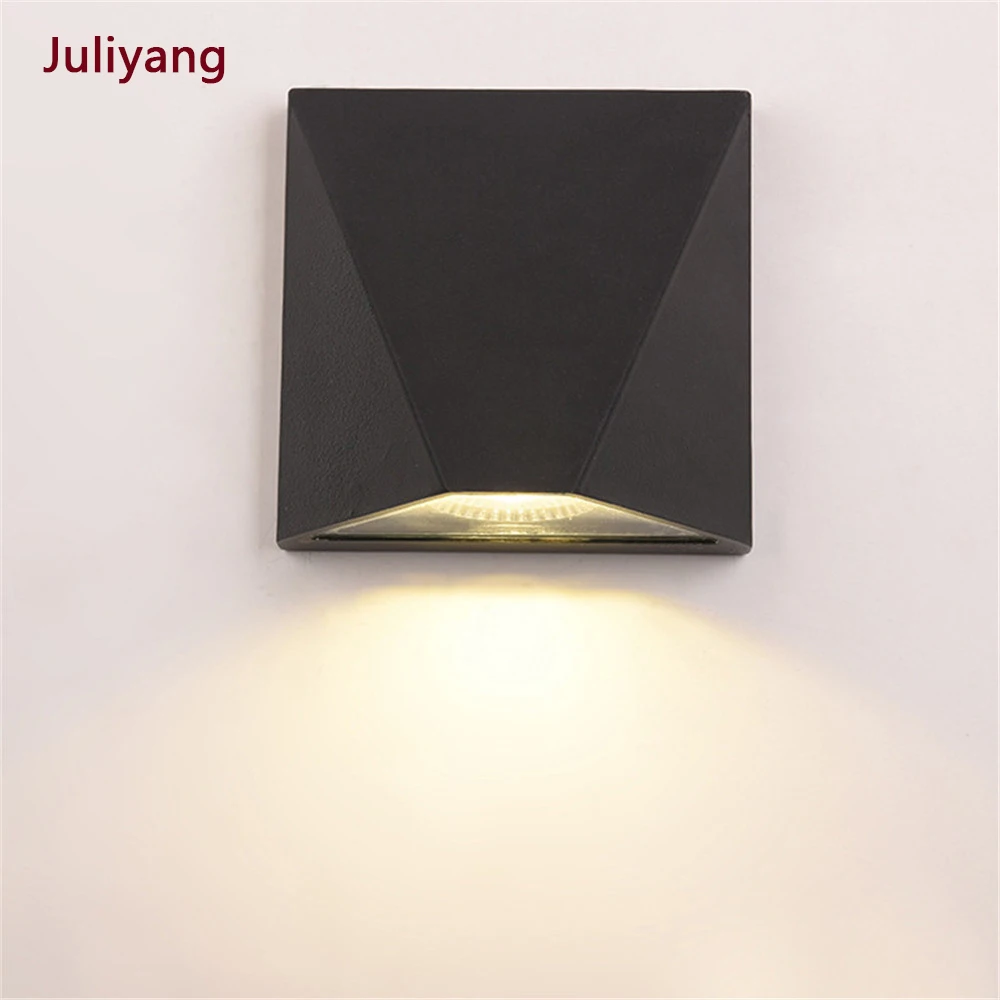 Modern minimalist LED wall lamp indoor outdoor waterproof wall lamp courtyard aisle porch balcony light fixture IP65 AC85-265V