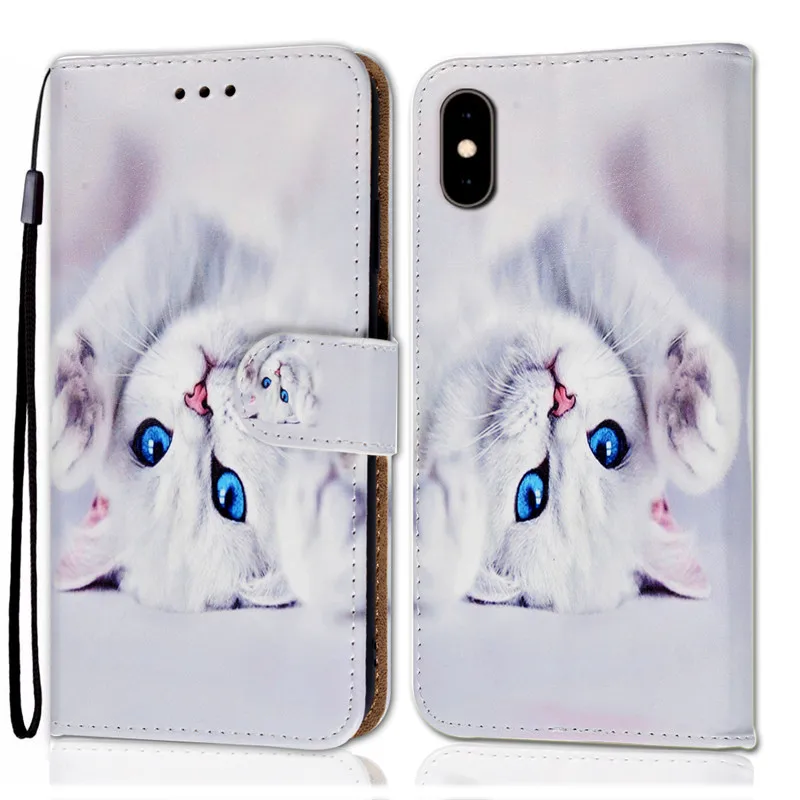 Чехол-кошелек для Redmi Note 9 9S Pro 9A 9C 9AT 9i Power с подставкой рисунком в виде собаки