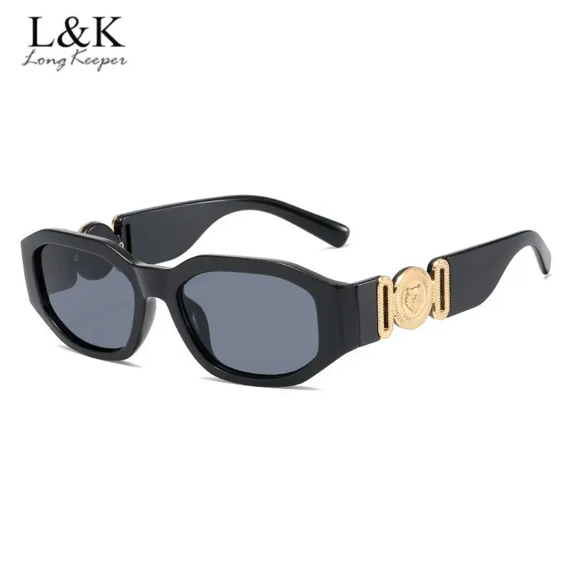 

Солнцезащитные очки для мужчин и женщин UV-400, небольшие прямоугольные, в винтажном стиле, для улицы