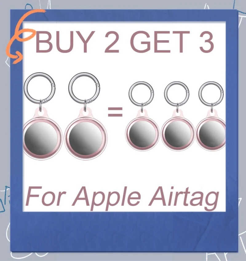 

For Apple Airtag Anti-Scratch Protective Case Cover For Apple Locator Tracker Anti-lost Keychain Protective Case For Airtag