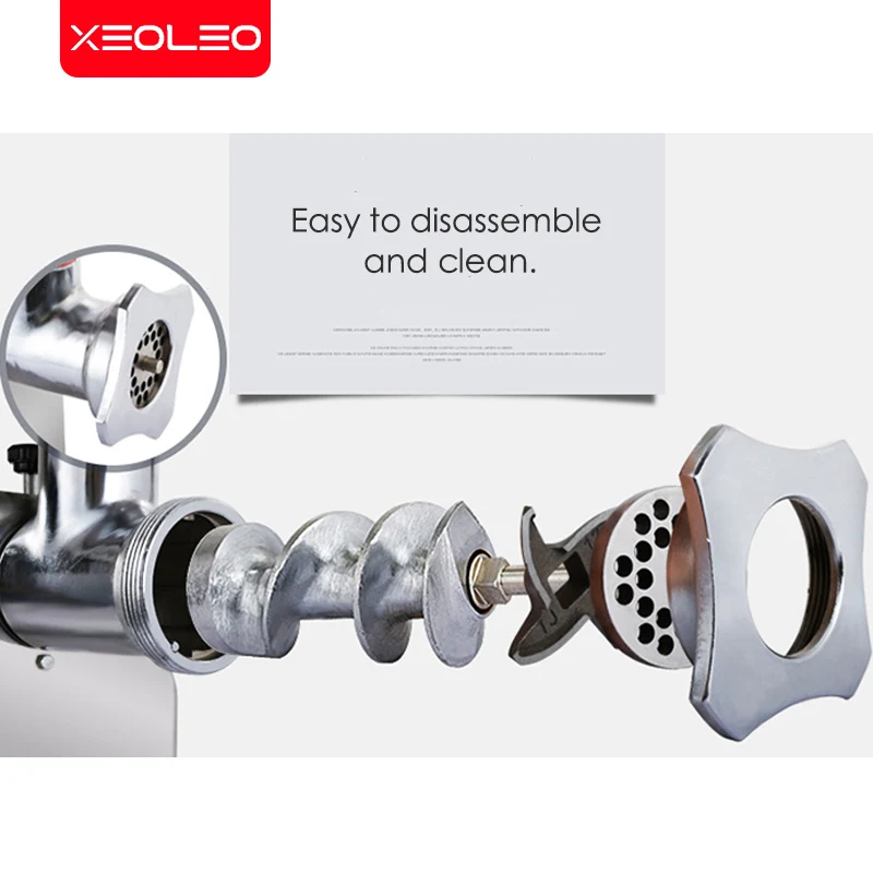 Электрическая мясорубка XEOLEO эмалевая машина Мясорубка 250 кг/ч нержавеющая