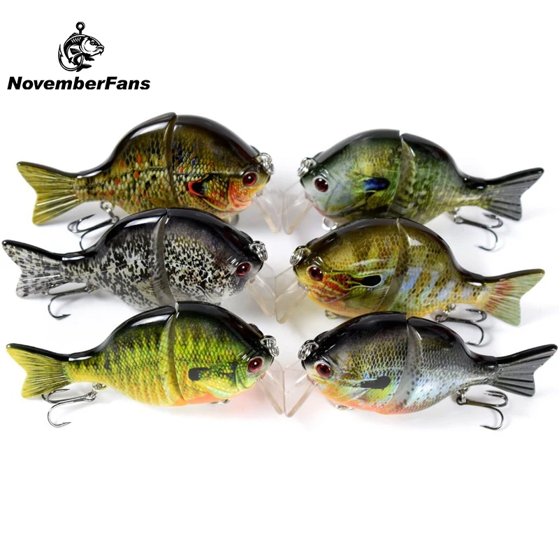 

NovemberFans Square Bill Floating Crankbait Fishing Lures 9.5CM 33G Jointed Panfish Swimbait Customized Bait