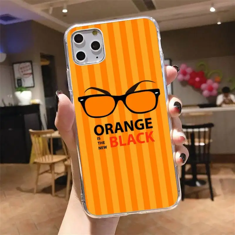 

Orange is the new black Phone Case Transparent for iPhone 6 7 8 11 12 s mini pro X XS XR MAX Plus cover funda shell