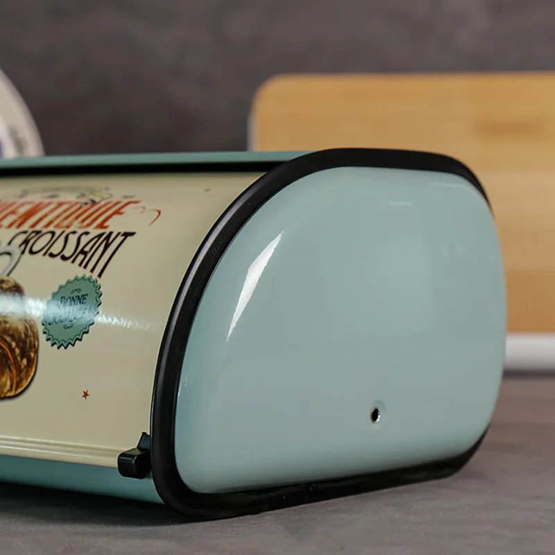 Французский винтажный хлебный ящик для хранения подвесной светильник серый