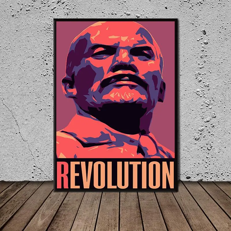 

Canvas Art Painting Lenin Wallpaper Poster Wall Art Posters Prints Wall Pictures for Living Room Home Dcor