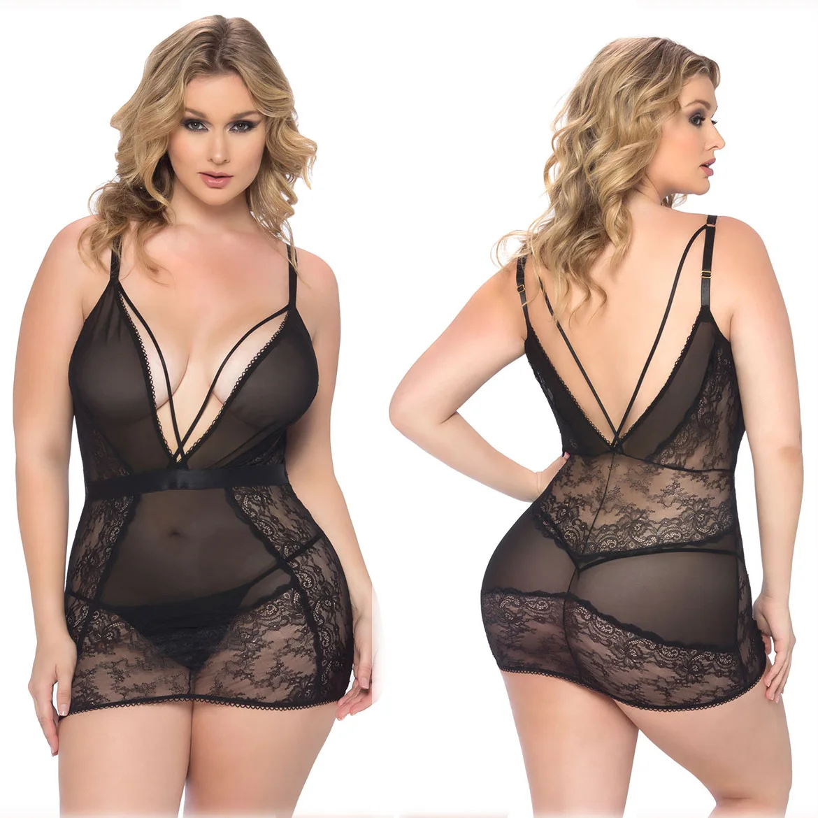 

special for foreign trade new style erotic underwear sexy suspender mesh perspective nightdress manufacturers direct sales