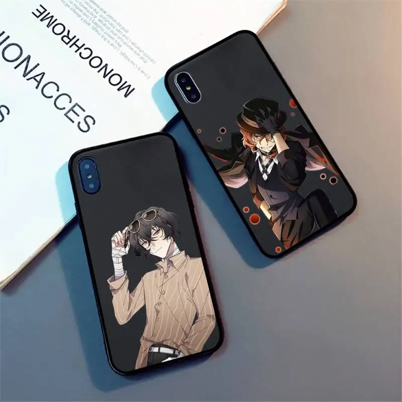 

Bungou stray Dogs anime Phone Case For iPhone 13 12 11 8 7 Pro Max Plus X XS XR MINI Soft Silicone New