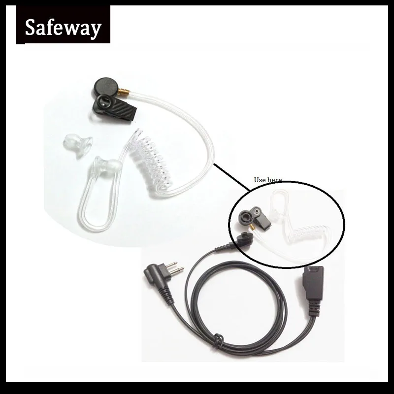 

10 X Detachable Clear Acoustic Tube Air Tube With Silicone Earbud For Two Way Radio Acoustic Tube Earpiece Headset