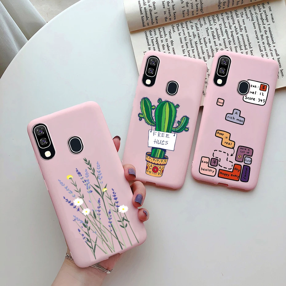 Чехол для Samsung A40 мягкий милый силиконовый чехол с героями мультфильмов Galaxy A405