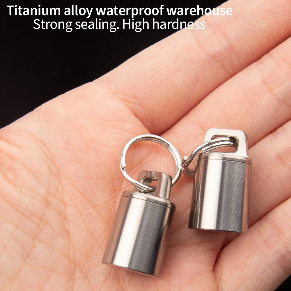 Миниатюрный водонепроницаемый контейнер для лекарств из титанового сплава