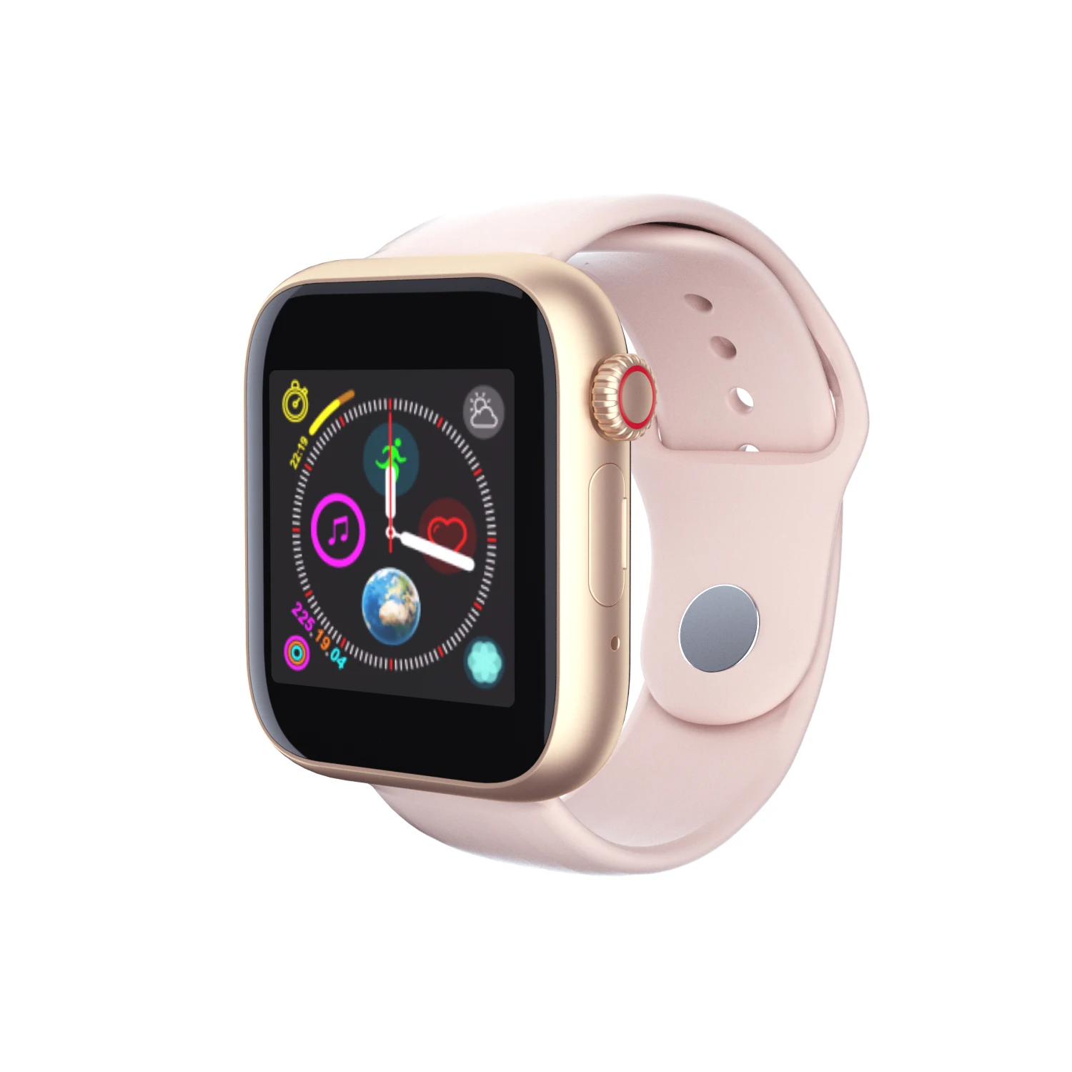 Gold Pink Умные часы Z6, Bluetooth, наручные часы с камерой, SIM, TF, карта, часы для телефона Android IOS, в розничной коробке, Смарт-часы PK Y1 DZ09 A1 V8 - Цвет: Gold Pink