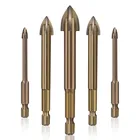 5 шт.компл. Эффективный универсальный сверлильный инструмент сверло из цементированного карбида керамическое кирпичное настенное отверстие электроинструменты аксессуары