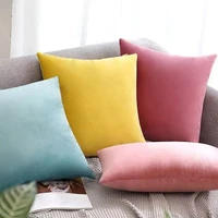 solid color velvet cushion cover super soft pillow covers 16x16in18x18in20x20in12x20in modern simple home decor pillowcase