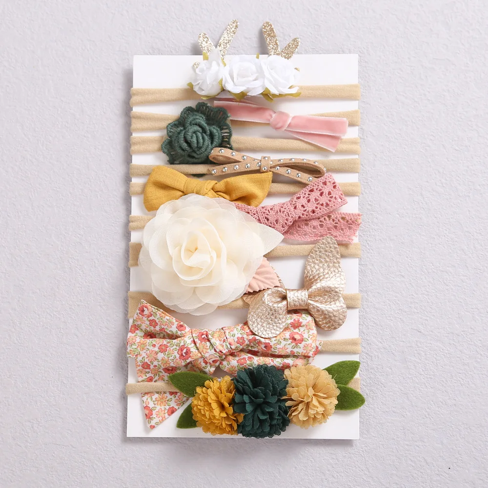 10 комплектов детских аксессуаров для головы детский обруч волос с бантом и