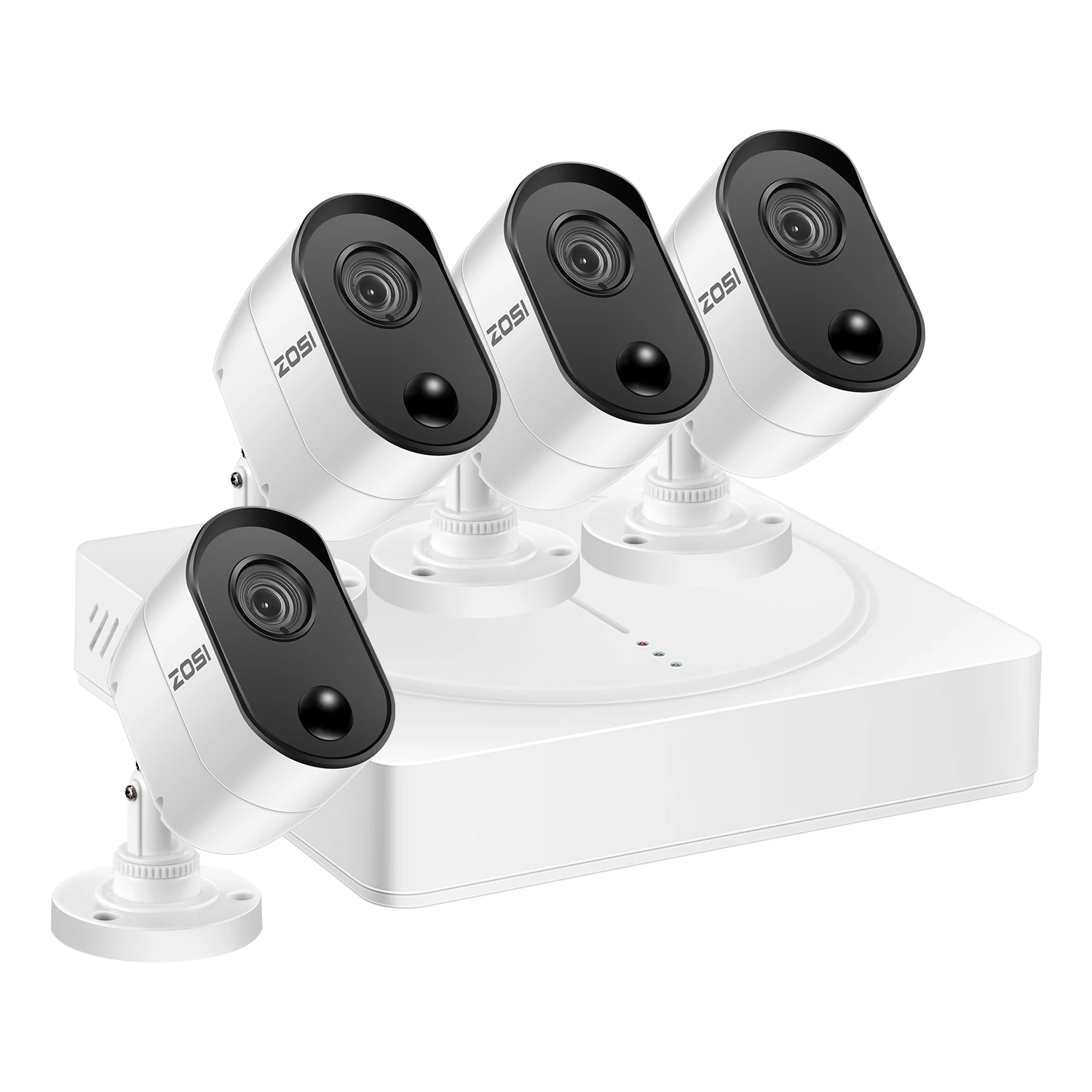 Система охранной камеры ZOSI 8CH 2MP/5MP HD DVR комплект CCTV PIR Обнаружение наружного видеонаблюдения камера комплект - изображение