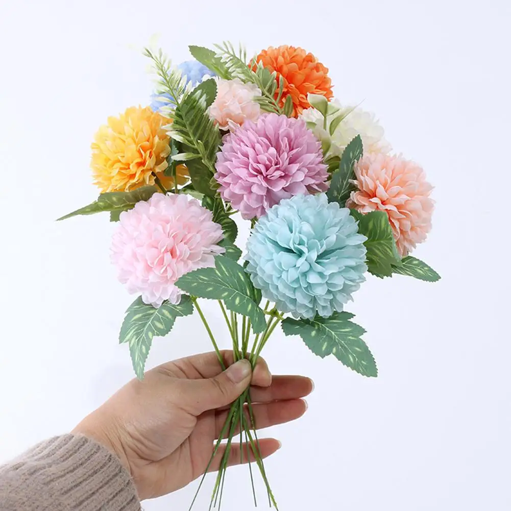 

Artificial Flowers Wedding Decorative Ball Chrysanthemum Vases for Home Decor Christmas Household Products Plants Home Decortion