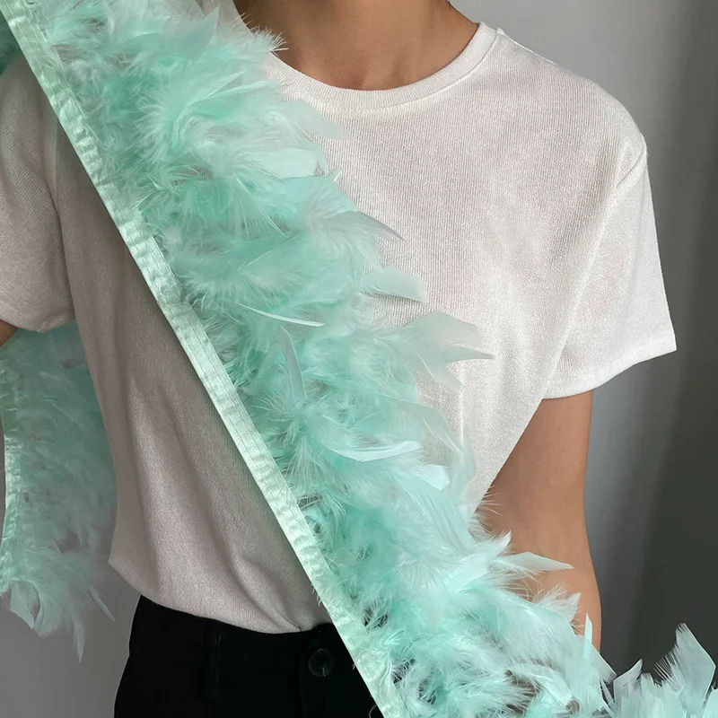 Натуральная перьевая лента из индейского пера 4M, окрашенная марабу, для вышивки, платья, ленты, декора стены шириной 10-15 см.