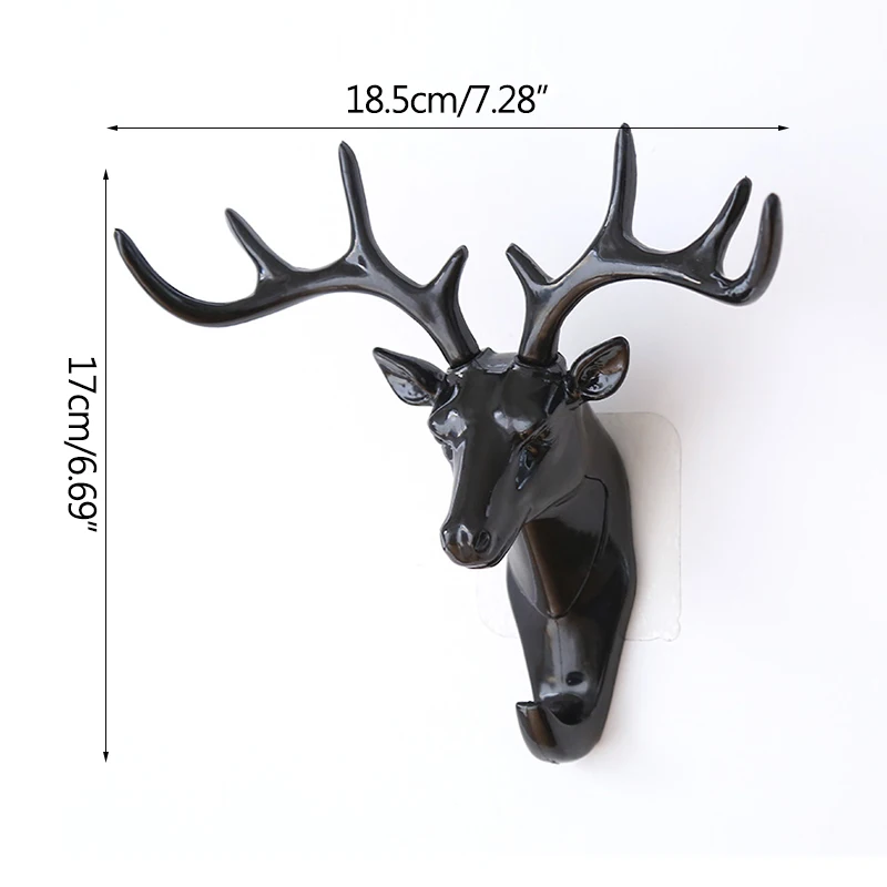 

Plastic Deer Hooks Statue Crafts Animal Ornament Shelf Rack Stand Figurines Home Decor Living Room Decor Wedding Gift