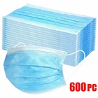 10-600 шт. Маски для лица одноразовая синяя маска для рта mascarillas quirurgicas homologadas 3-слойный фильтр маска для взрослых маска одобренные хирургические маски