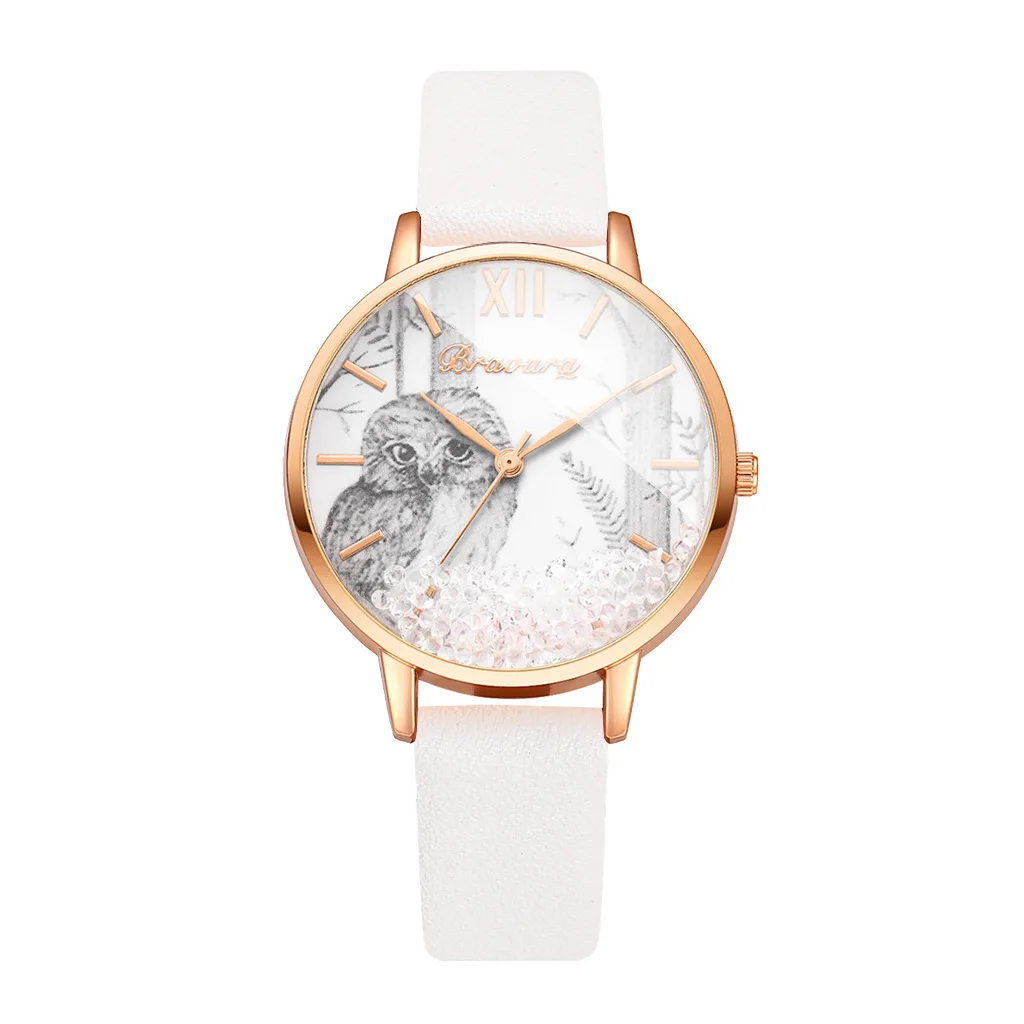 

Women Watches Owl Pattern Dial with Balls Quartz Watch Simple Casual Watch Bracelet Montre Femme Reloj Mujer Relojes Para Mujer