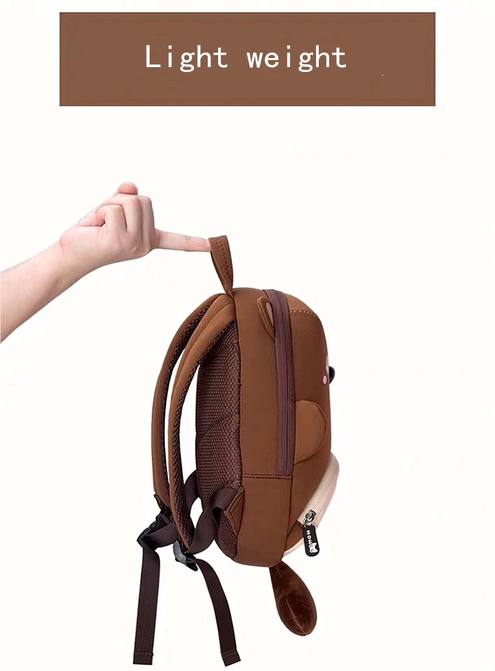NOHOO mochila, Детская сумка с 3D рисунком животных, Детский рюкзак для детей 1-3 лет, водонепроницаемый рюкзак для путешествий, милые школьные сумки
