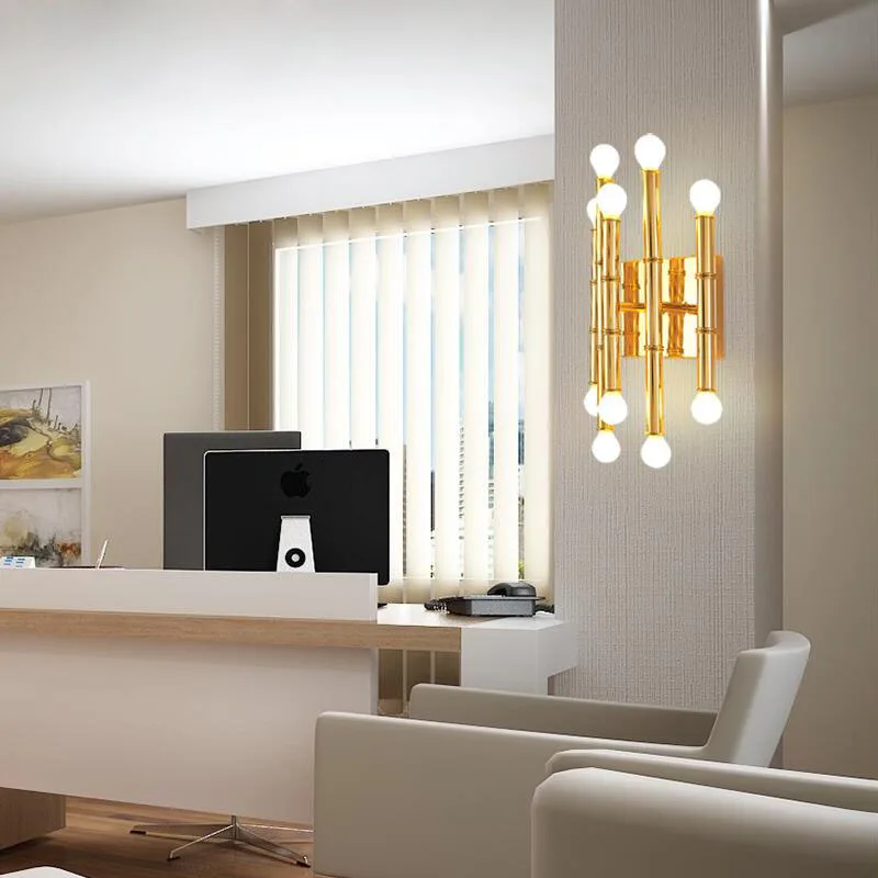 Арт дизайн золото Медь настенный светильник для прохода деко дом аппликация