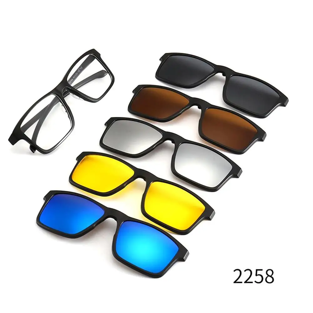 5 шт. солнцезащитные очки на магнитной застежке для мужчин и женщин мужские с