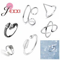 europe style women vintage simple 925 sterling silver open rings finger accessories ring jewelry gifts girl anillos mujer