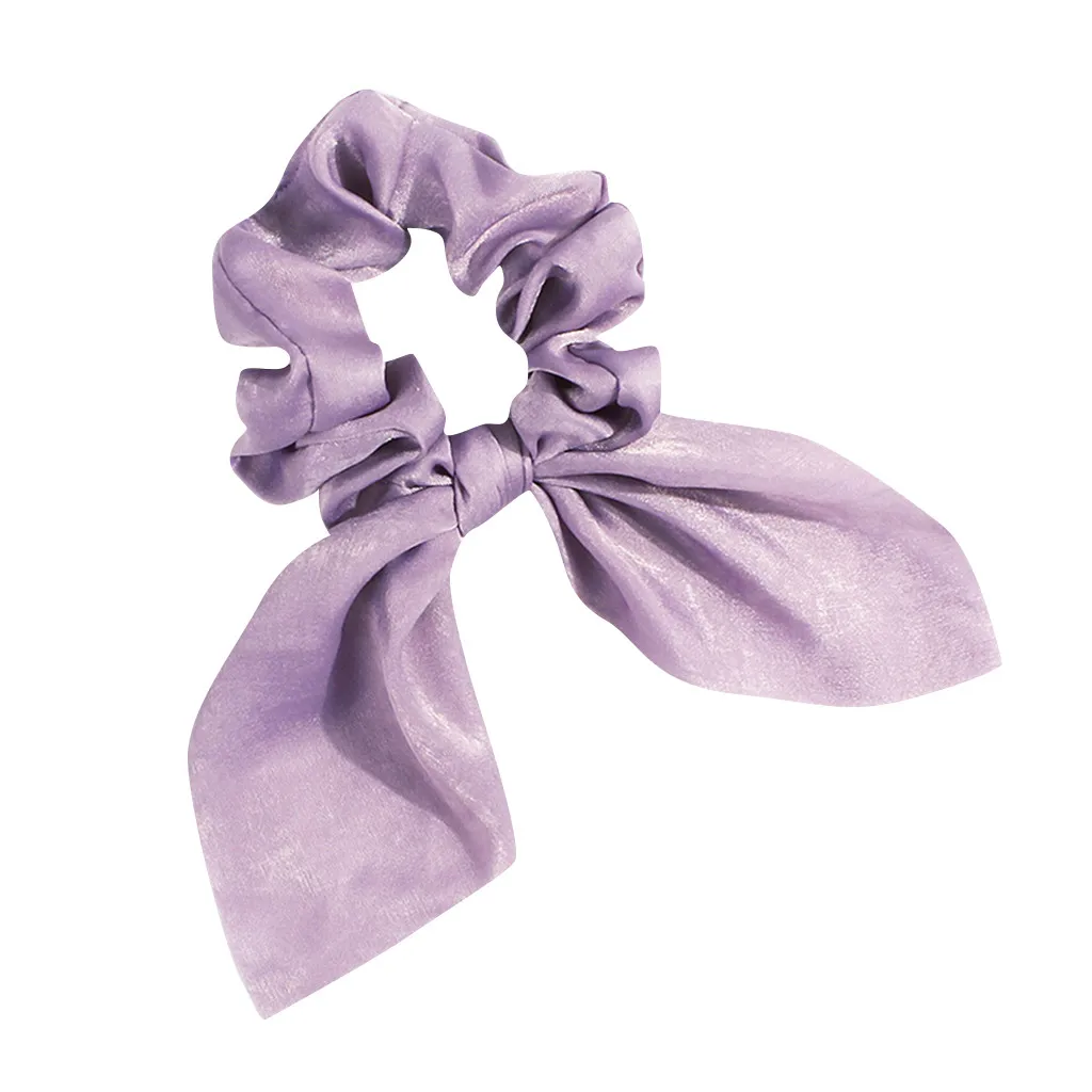 Обруч для волос с бантом Женский модная тканевая однотонная резинка принтом