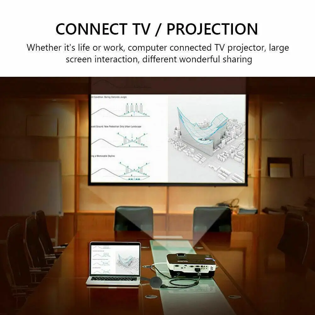 

For W13 Wireless Same Screen Device Mobile Phone WiFi HDMI-compatible HD Projector K5H0