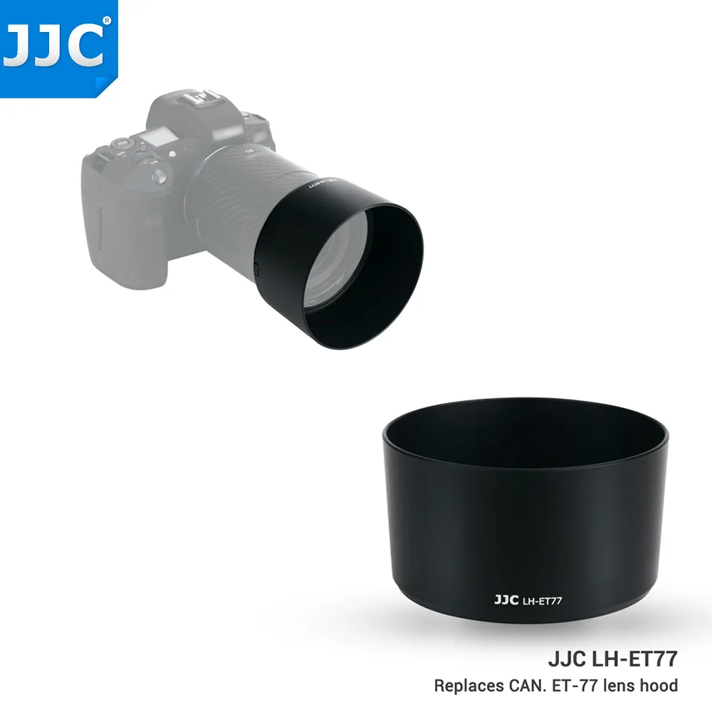 JJC ET-77 Objektiv Haube für Canon RF 85mm F2 Makro IST STM Objektiv auf EOS R6 R5 RP R ra C70 Kamera, fit mit 67mm Filter & 67mm Objektiv Kappe