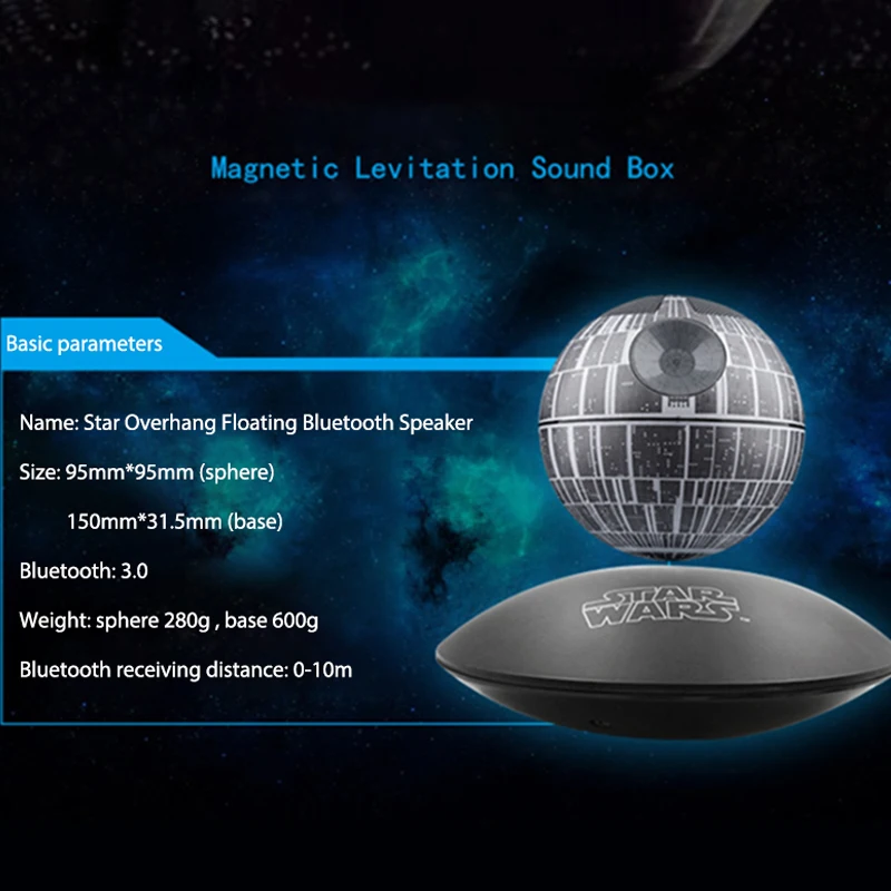 Новая версия Звездные войны Звезда смерти maglev bluetooth беспроводные стерео