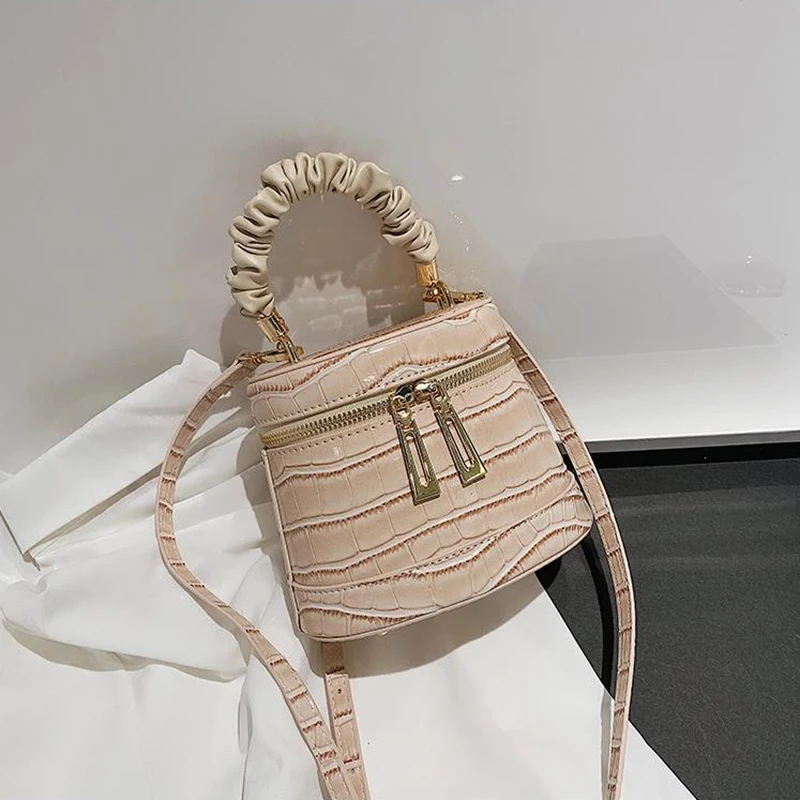 Осенняя модная сумка тоут с изображением немнущегося облака кожаная крокодил