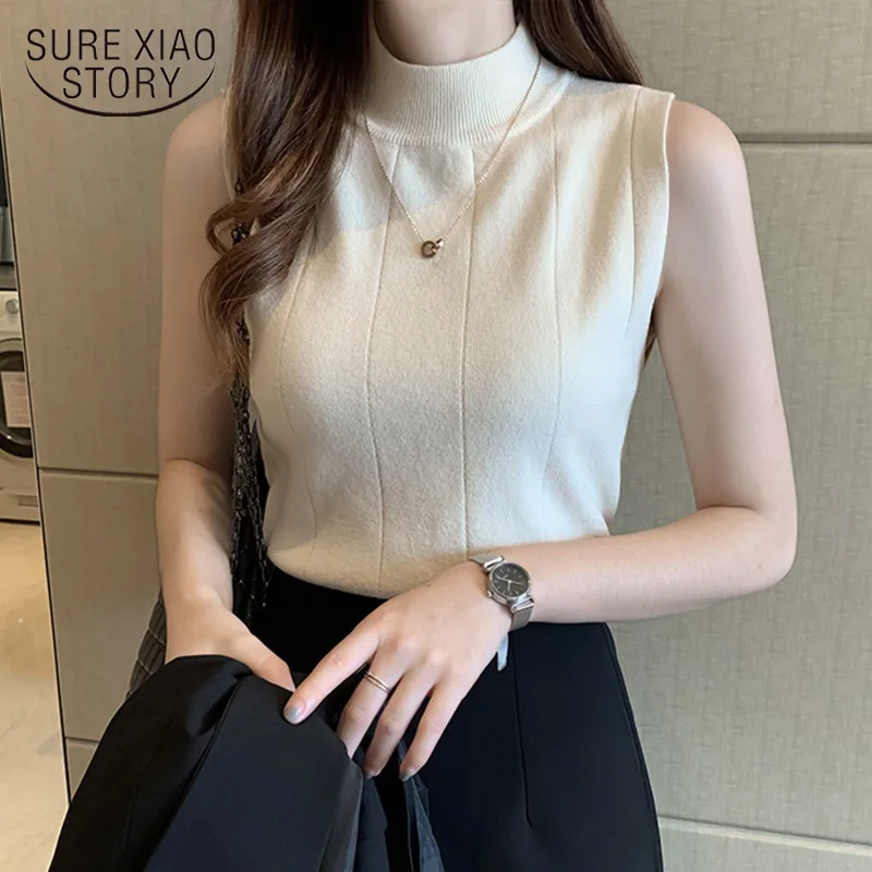 Корейские модные женские топы 2021 новые летние повседневная одежда без рукавов