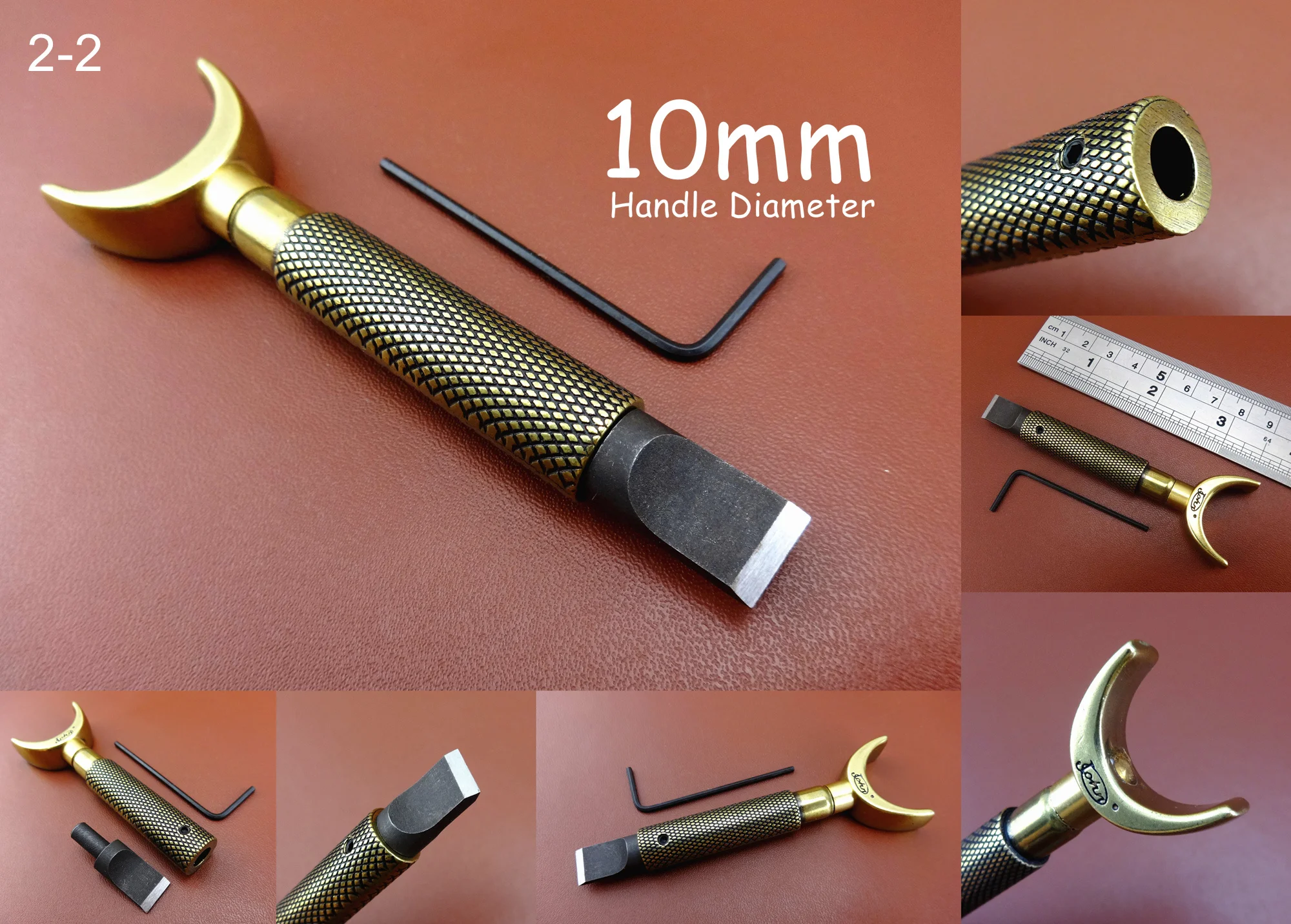 1 Набор кожаных поделок с двойным подшипником поворотный нож для резьбы + 6 шт.