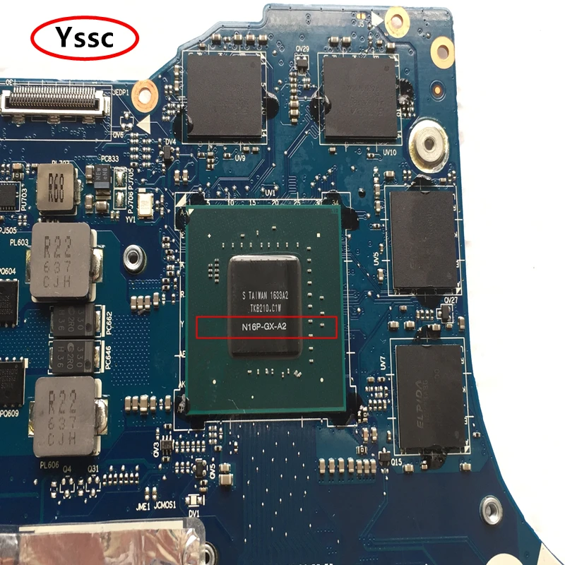 Тест на исправность Новый BY511 NM-A541 материнская плата для ноутбука Lenovo Y700 Y700-15ISK