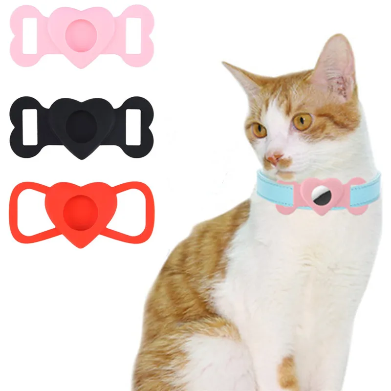 

Силиконовый защитный чехол для домашних животных Apple airтеги, чехол для ошейника для собак и кошек, петля для бирок, локатор, устройство для за...