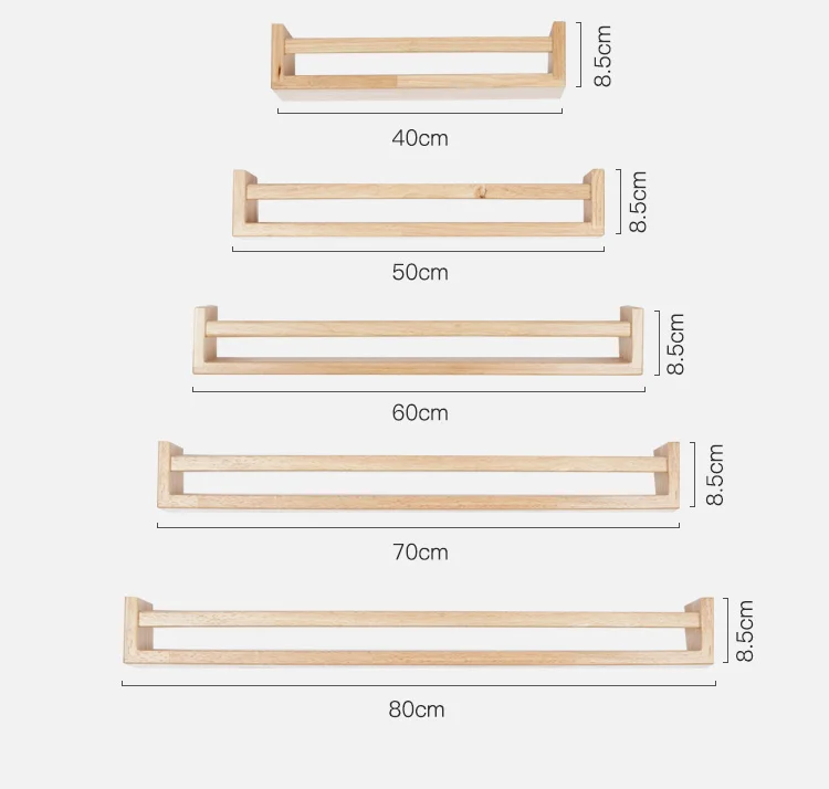 Простая полка из массива дерева настенная для гостиной держатель хранения