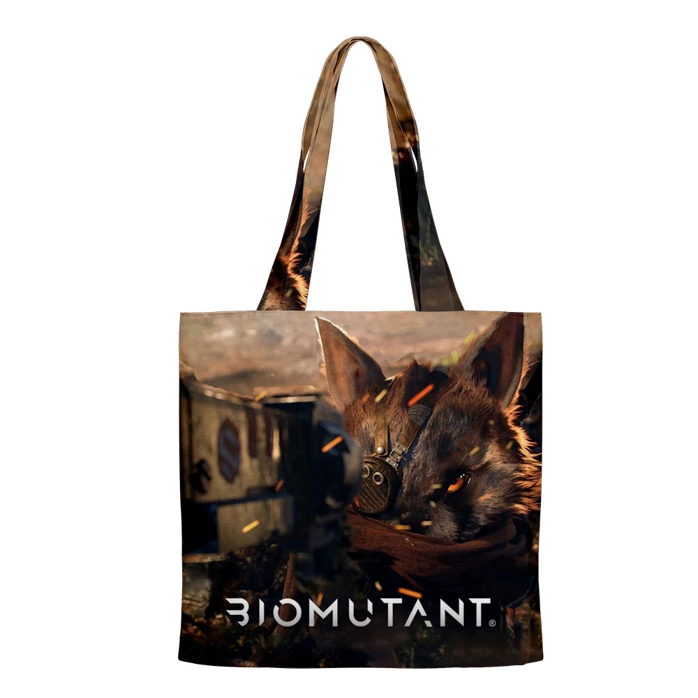 

Biomutant Cartoon animation large capacity leisure one shoulder canvas bag