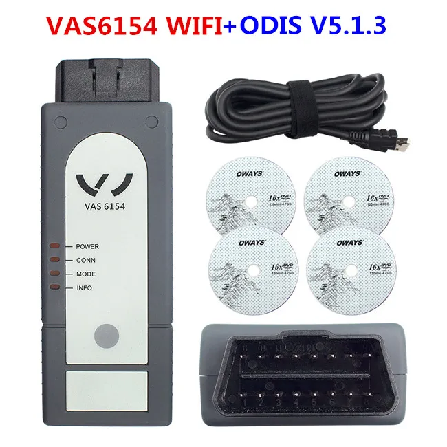 6154 wifi беспроводной OKI ODIS V5.1.3 полный чип 6154 wifi ODIS 5.1.3 диагностический инструмент для AUDI/SKODA/SEAT работает на Win10 - Цвет: 6154 WIFI