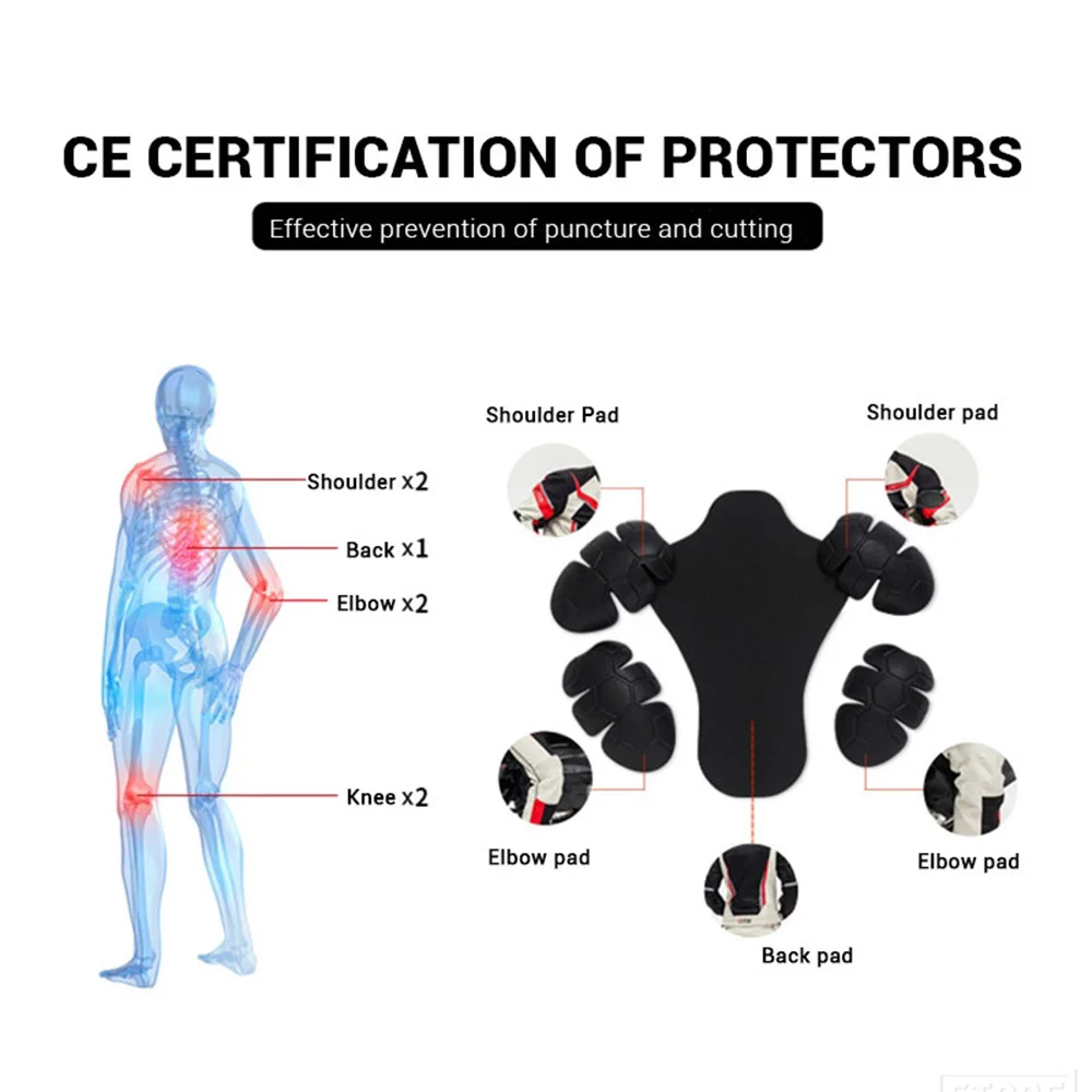 Мотоциклетный костюм Духан Мужская защитная куртка штаны дышащая для гонок |