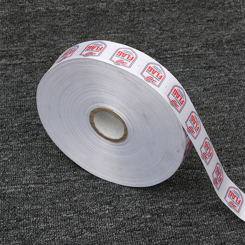

Custom Brand Logo Size Garment labels Satin Cotton Printed Label Washable For Clothing/Bag/Shirt/Bag Tags free shipping