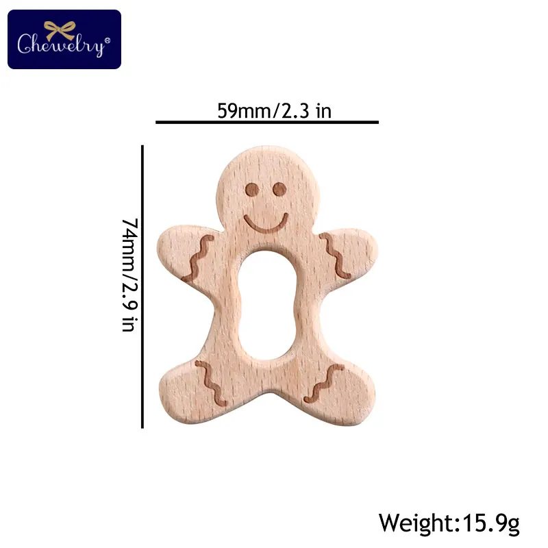 10 шт. детские деревянные подвеска-прорезыватель буковая древесина печенье